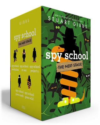Cover Image for Spy School the Next Stage (Boxed Set): Spy School Revolution; Spy School at Sea; Spy School Project X; Spy School Goes North; Spy School Goes Wild -- Stuart Gibbs, Paperback