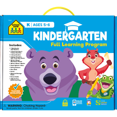 Cover Image for School Zone Kindergarten Full Learning Program -- School Zone, Paperback