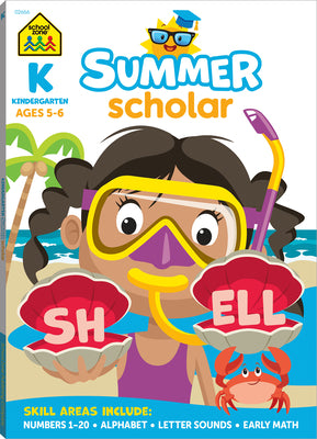 Cover Image for School Zone Kindergarten Summer Scholar Workbook -- School Zone, Paperback
