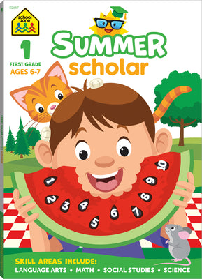 Cover Image for School Zone First Grade Summer Scholar Workbook -- School Zone, Paperback