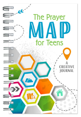 Cover Image for The Prayer Map for Teens: A Creative Journal -- Compiled by Barbour Staff, Spiral