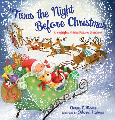 Cover Image for 'Twas the Night Before Christmas: Read-Aloud Christmas Storybook for Families with a Seek-And-Find Twist, Christmas Picture Book with Over 120 Hidden -- Clement C. Moore, Hardcover