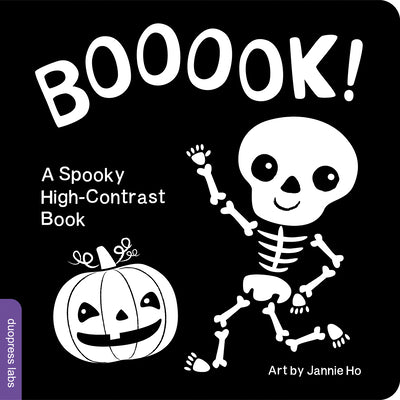 Cover Image for Booook! a Spooky High-Contrast Book: Halloween High-Contrast Baby Board Book -- Jannie Ho, Board Books