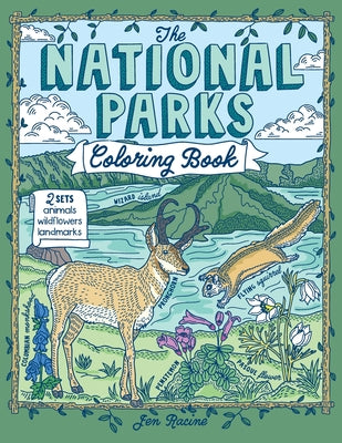 Cover Image for The National Parks Coloring Book -- Jen Racine, Paperback