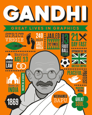 Cover Image for Great Lives in Graphics: Gandhi -- , Hardcover