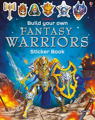 Cover Image for Build Your Own Fantasy Warriors Sticker Book -- Simon Tudhope, Paperback