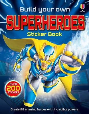 Cover Image for Build Your Own Superheroes Sticker Book -- Simon Tudhope, Paperback