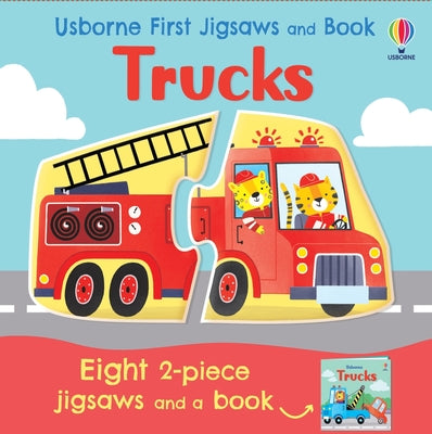 Cover Image for Usborne First Jigsaws and Book: Trucks -- Abigail Wheatley, Paperback