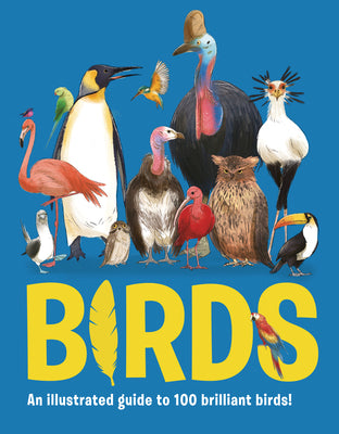 Cover Image for Birds: An Illustrated Guide to 100 Brilliant Birds -- Eliza Jeffery, Hardcover