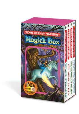 Cover Image for Choose Your Own Adventure 4-Book Boxed Set Magick Box (the Magic of the Unicorn, the Throne of Zeus, the Trumpet of Terror, Forecast from Stonehenge) -- Deborah Lerme Goodman, Paperback