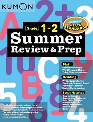 Cover Image for Kumon Summer Review and Prep 1-2 -- Kumon, Paperback