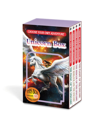 Cover Image for Choose Your Own Adventure 4-Book Boxed Set Unicorn Box (Magic of the Unicorn, Warlock and Unicorn, the Rescue of Unicorn, the Flight of Unicorn) -- Deborah Lerme Goodman, Paperback