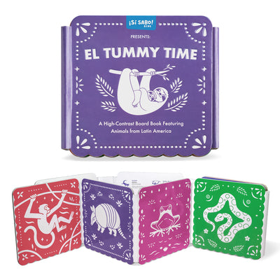 Cover Image for Tummy Time: A High-Contrast Board Book Featuring Animals from Latin America -- Mike Alfaro, Board Books