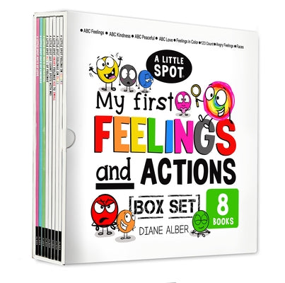 Cover Image for A Little Spot My First (Toddler, Preschool and Kindergarten) Feelings and Actions Box Set (ABCs of Feelings, ABCs of Kindness, ABCs of Peaceful, ABCs -- Diane Alber, Paperback