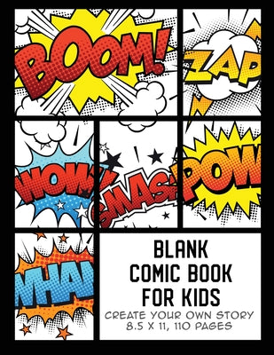 Cover Image for Blank Comic Book for Kids: Create Your Own Story, Comics & Graphic Novels -- The Whodunit Creative Design, Paperback