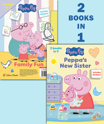 Cover Image for Peppa's New Sister/Family Fun (Peppa Pig) -- Golden Books, Paperback