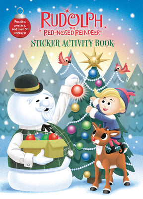 Cover Image for Rudolph the Red-Nosed Reindeer Sticker Activity Book -- Golden Books, Paperback
