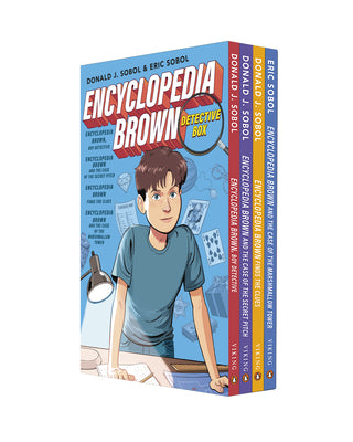 Cover Image for Encyclopedia Brown Detective Box Set (4-Book Box Set) -- Donald J. Sobol, Paperback
