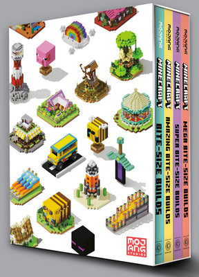 Cover Image for Minecraft: Bite-Size Builds Collection 4-Book Boxed Set: Minecraft: Bite Size-Builds, Minecraft: Amazing Bite-Size Builds, Minecraft: Super Bite-Size -- Mojang Ab, Hardcover
