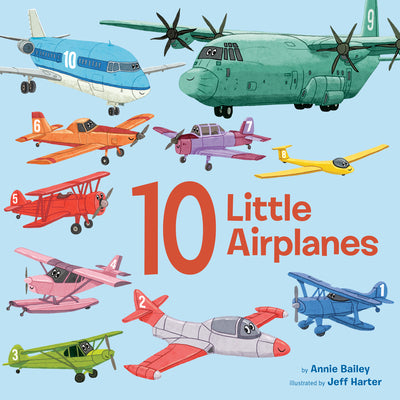 Cover Image for 10 Little Airplanes -- Annie Bailey, Board Books