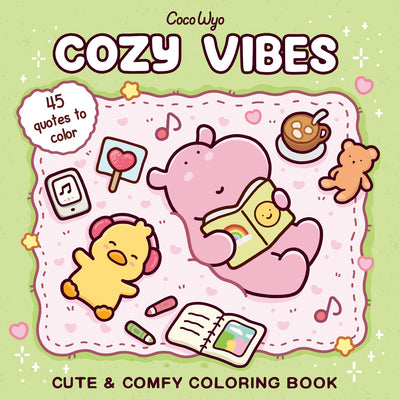 Cover Image for Cozy Vibes: Coloring Book for Adults and Kids -- Coco Wyo, Paperback