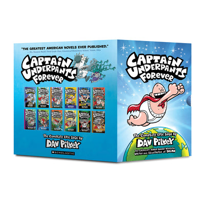 Cover Image for Captain Underpants Forever (Captain Underpants #1-12 Full-Color Boxed Set): From the Creator of Dog Man -- Dav Pilkey, Hardcover