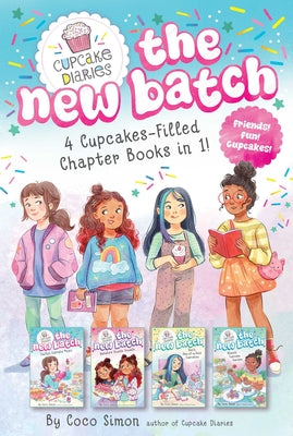 Cover Image for 4 Cupcake-Filled Chapter Books in 1!: Emily's Cupcake Magic!; Natalie's Double Trouble; Ren's One-Of-A-Kind Cupcakes; Alana's Cupcake Garden -- Coco Simon, Hardcover