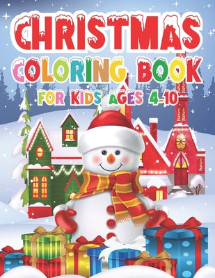 Cover Image for Christmas Coloring Book for Kids - Ages 4-10 -- Ginny Squires, Paperback