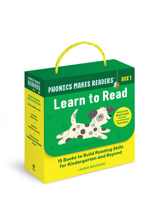 Cover Image for Phonics Makes Readers: Learn to Read Box 1: 15 Books to Build Reading Skills for Kindergarten and Beyond -- Laurin Brainard, Paperback