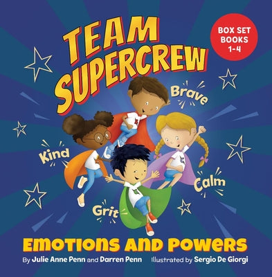 Cover Image for Team Supercrew - Emotions and Powers: 4 Book Box Set (Books 1-4) -- Julie Anne Penn, Paperback