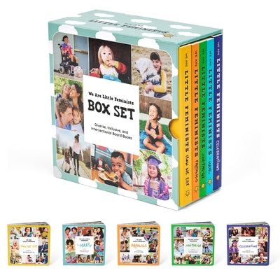 Cover Image for We Are Little Feminists Box Set: Families, How We Eat, On-The-Go, Celebrations, & Hair: Diverse, Inclusive, & Intersectional Board Books -- Shuli de la Fuente-Lau, Board Books